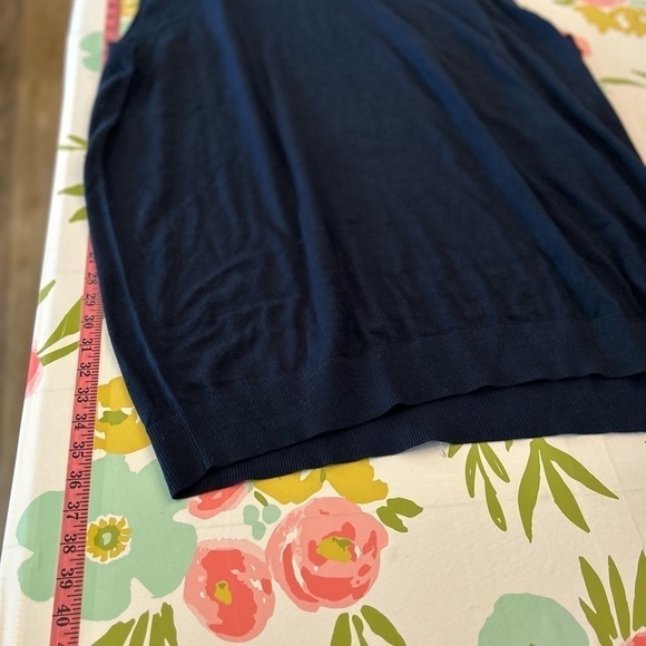 Foundry, NWT men's 4XLT blue sweater vest - Picture 6 of 8